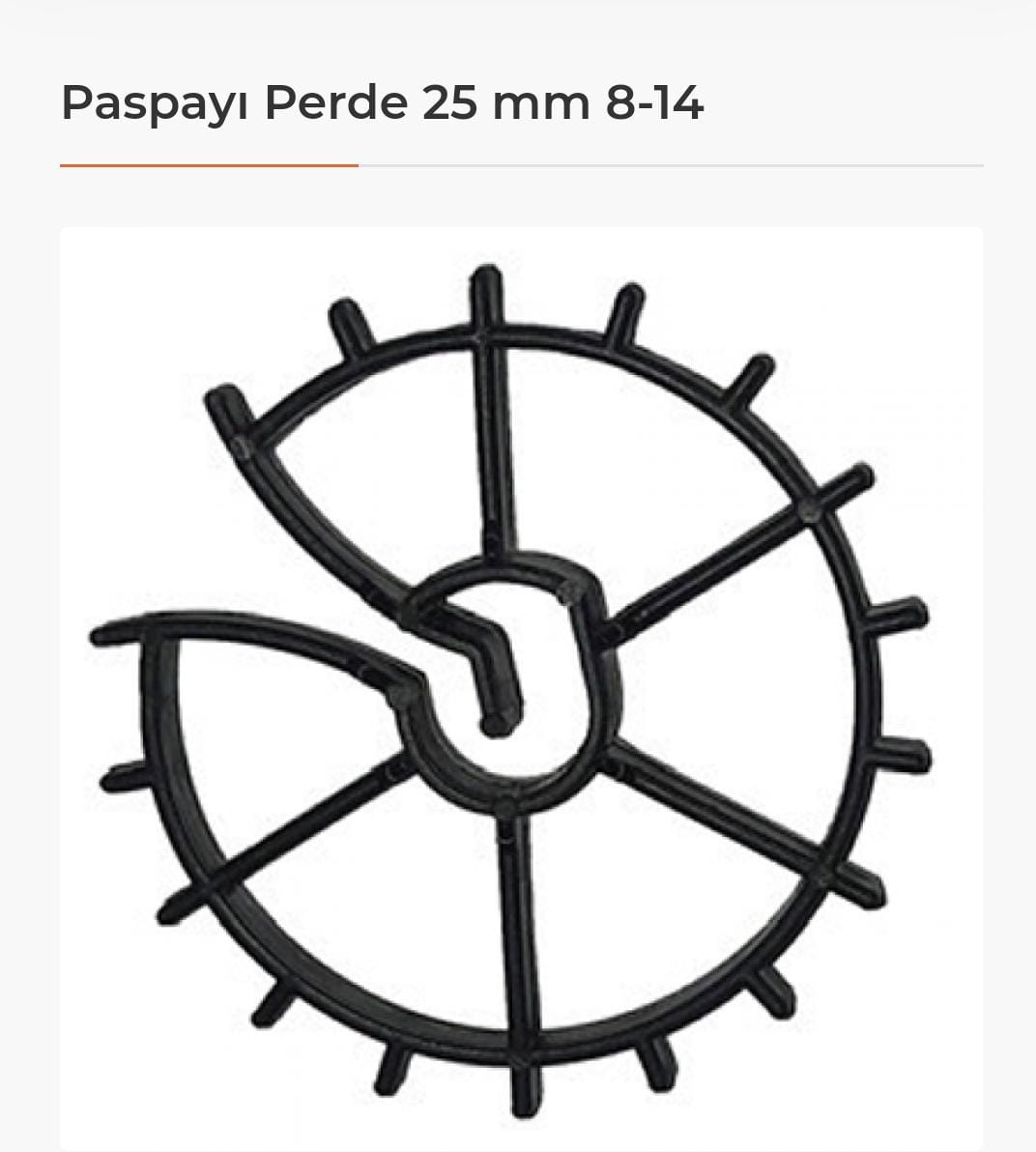 PASPAYI PERDE 25 MM